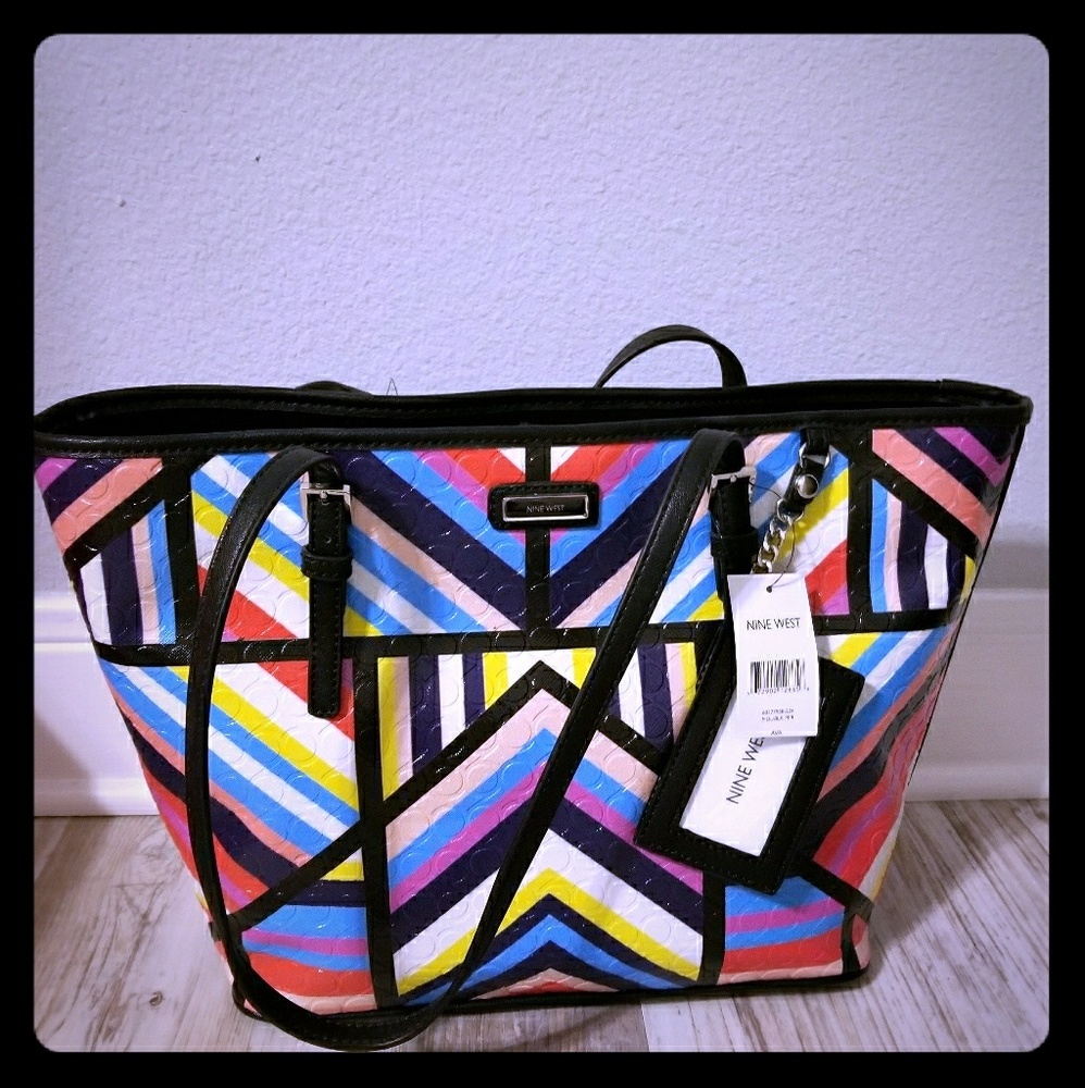 NWT MULTI COLORED NINE WEST PURSE